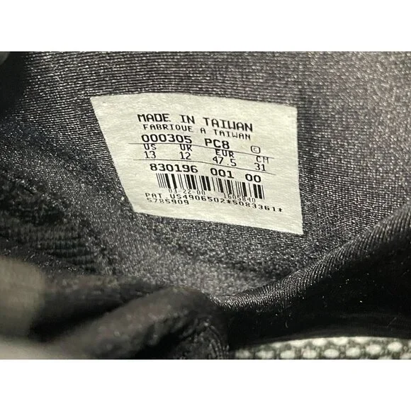 2000 NIKE AIR FLIGHTPOSITE KG FOAMPOSITE BLACK 830196-001 Size US 13 RARE HTF